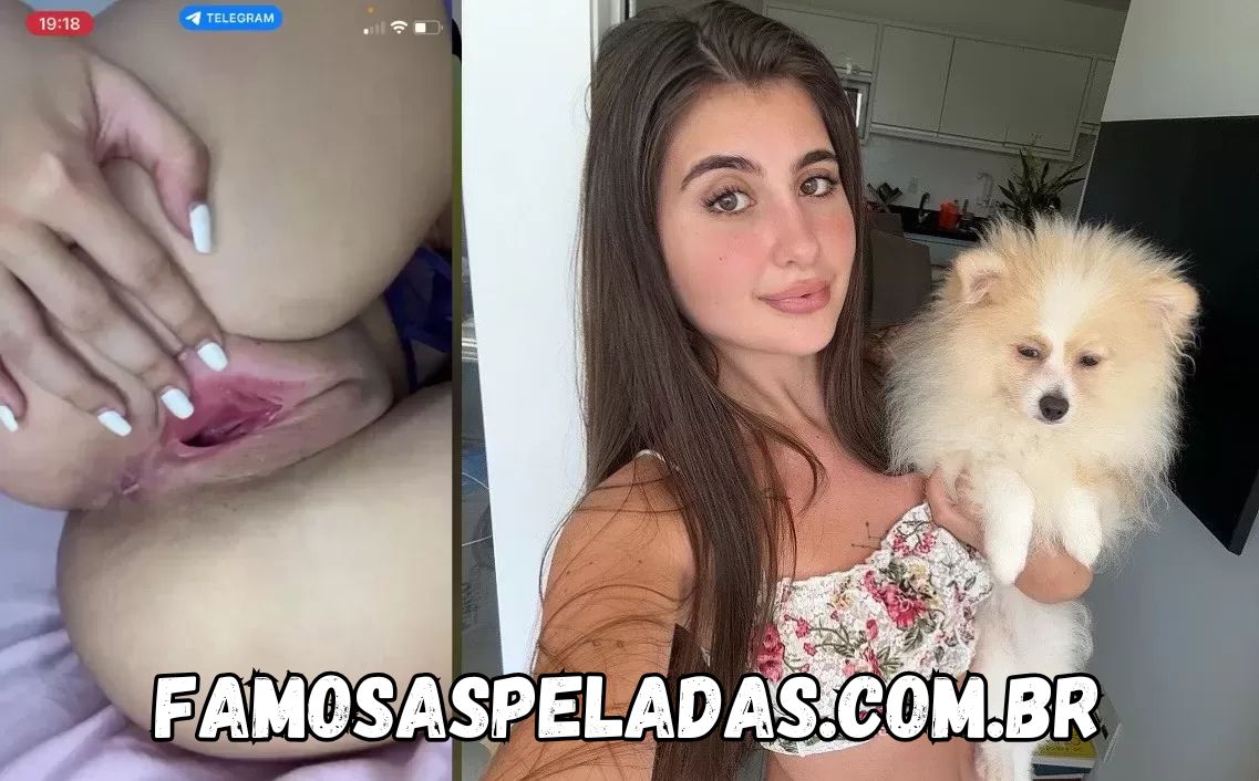 Alana Gelmi pelada se masturbando e mostrando a buceta